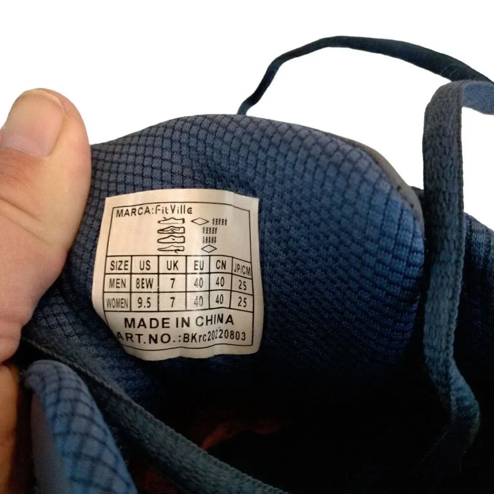 Fit Ville Rebound Core Comfort Athletic Shoes Blue Women’s Size 9.5  Men’s 8 EW